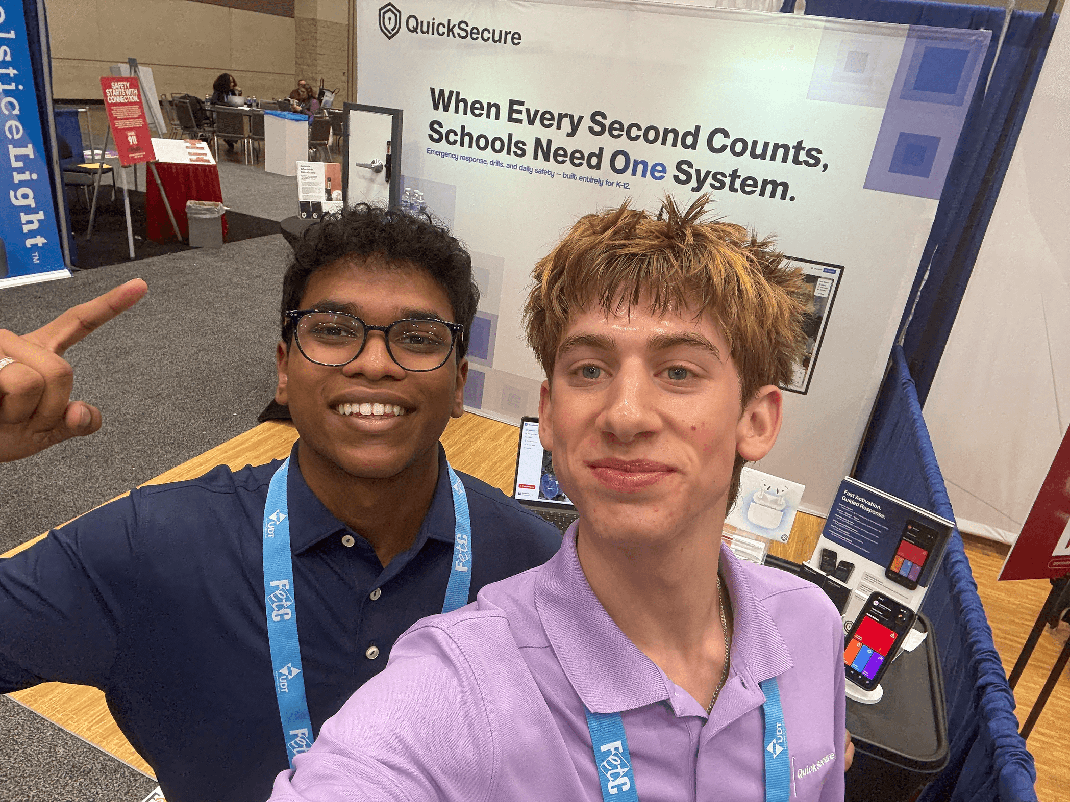 QuickSecure team working together